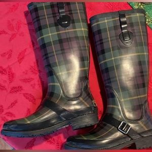 Womens LL Bean tall rain boots - size 6